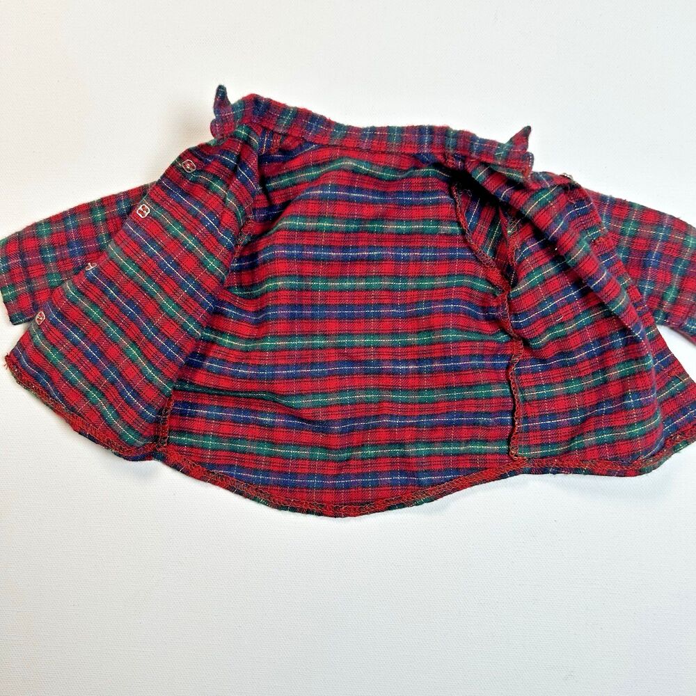American Girl Doll EVERYDAY Plaid Long Sleeve Shirt Camping Hiking Shirt Only - Picture 6 of 8